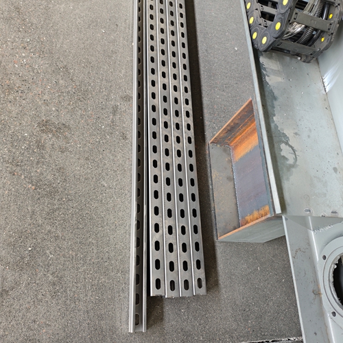Finished perforated solar channel support profiles