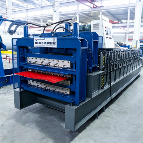 Three-Layer-Resin-Tile-Arc-Trapezoidal-Roofing-Sheet-Roll-Forming-Machine
