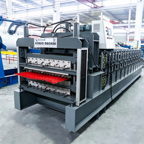 Three-Layer-Resin-Tile-Arc-Trapezoidal-Roofing-Sheet-Roll-Forming-Machine