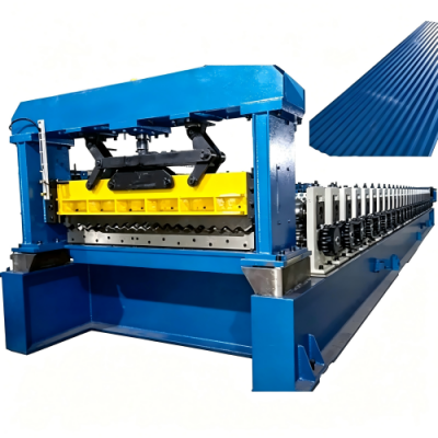 Automatic Sinusoidal Wave Corrugated Roof Panel Roll Forming Machine