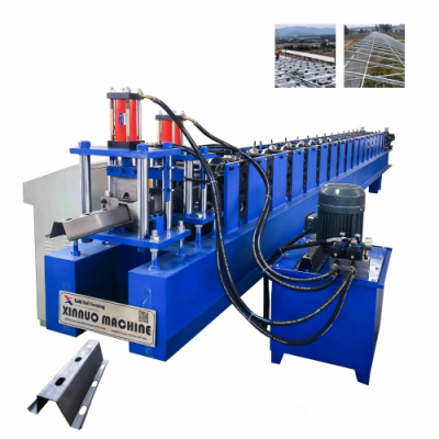High-Performance 16-Station Hat Purlin Roll Forming Machine